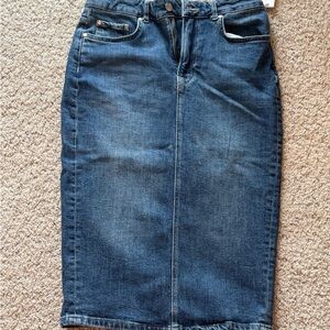 Pilcro Dark Blue Denim Skirt